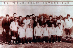 One of the first Colo-Colo line-ups, 1925