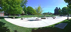 Splash pad completed in September 2017.