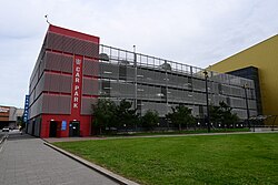 The multi-storey car park serving the newly-rebranded Connexin Live Arena in Kingston upon Hull.