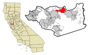 Contra Costa County California Incorporated and Unincorporated areas Pittsburg Highlighted.svg