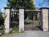 Listed church gates and gate pillars