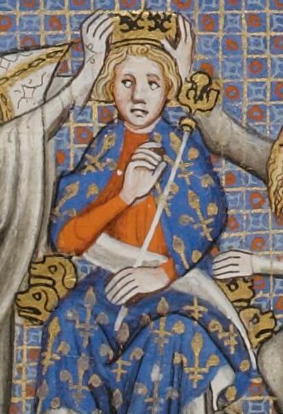 Philip III, detail of a contemporary miniature from the Grandes Chroniques de France