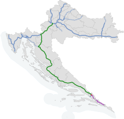 Az A1-es autópálya Dalmatina, Croatica - (Dalmát, Horvát autópálya)