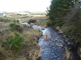 Crynoch Burn Stream in Aberdeenshire, Scotland
