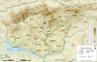 Die Munzur Dağları befinden sich an der nordwestlichen Provinzgrenze (Çiyayên Mizur)