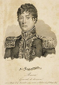 Le général Rusca, gravure de Felice De Maurizio.