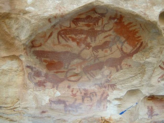 Deka Rock Art in Deka Arbaa in the Debub region of Eritrea, dated to 5,000–10,000 years ago