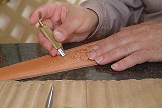 <span class="mw-page-title-main">Leather carving</span>