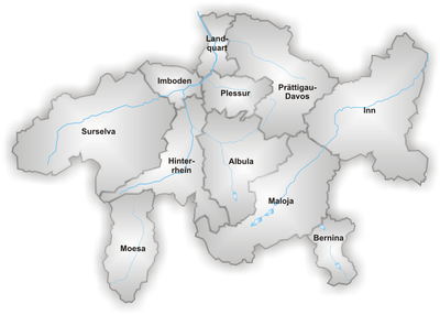 Map of Graubünden