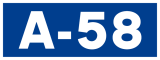 Autovía A-58 shield}}