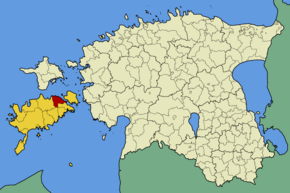 Kart over Orissaare