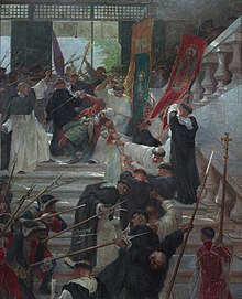 El Asesinato del Gobernador Bustamante (1904), depicting the assassination of the governor-general in 1719. It is now kept at the National Museum of Fine Arts in Manila.
