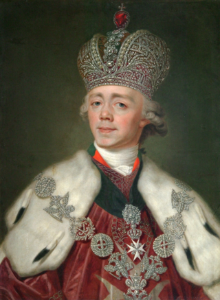 <span class="mw-page-title-main">Paul I of Russia</span> Emperor of the Russian Empire from 1796 until his assassination in 1801