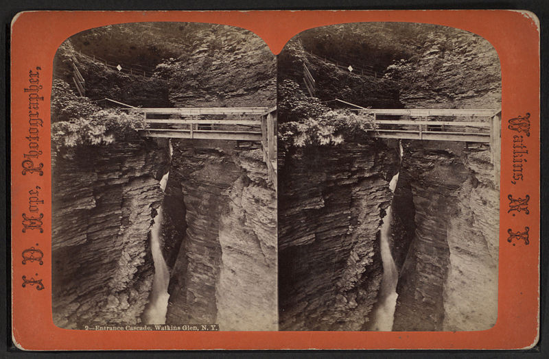 File:Entrance cascade, Watkins Glen, N.Y, by Hope, J. D., 1846-1929.jpg