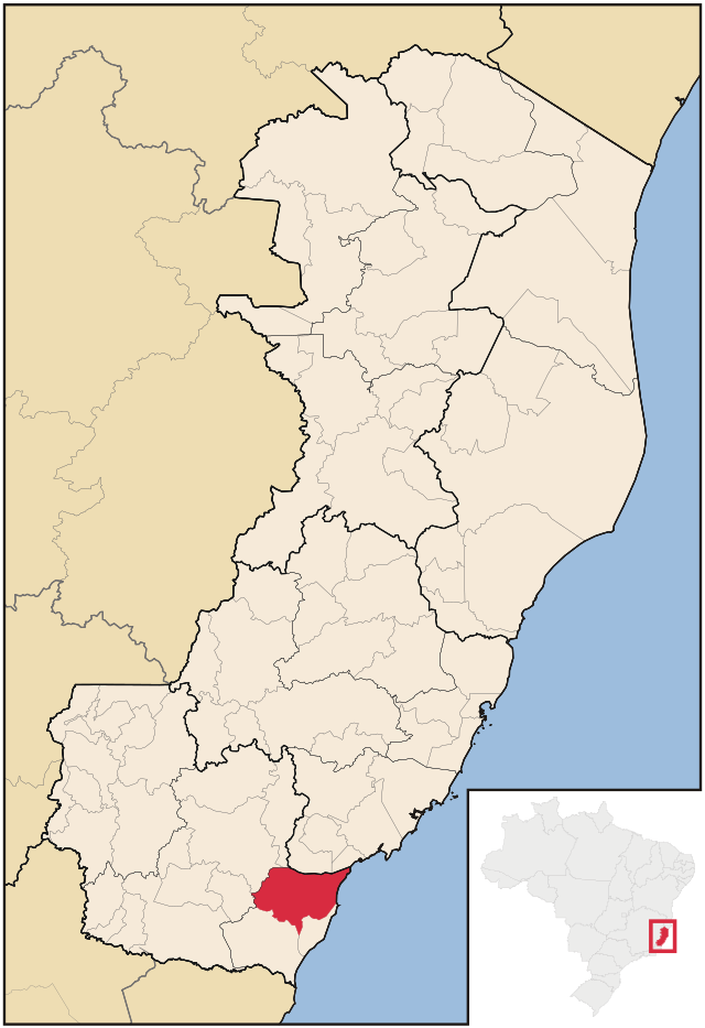 Localização de Itapemirim no Espírito Santo