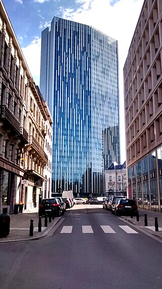 <span class="mw-page-title-main">Astro Tower</span> Skyscraper in Brussels, Belgium