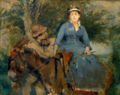 Seitsitz mit Fußstütze: Der Ritt auf dem Esel, Eva Gonzalès, 1880