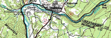 Topographic map, U.S. Geological Survey, July 1, 1983 FPCAldersonTopographical.PNG