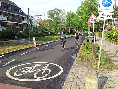 Fahrradstraße in Bremen