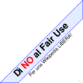 Dì no al Fair use in versione png.