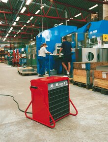 Electric fan heater Fan heater in a warehouse.tif