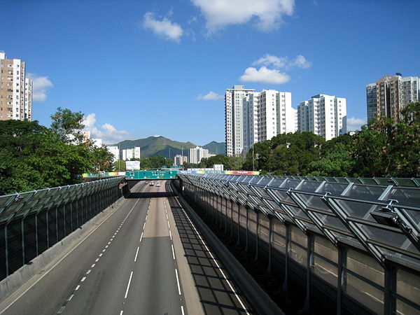 Fanling Highway in Sheung Shui