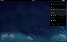 Fedora 21, a version that brought experimental Wayland and HiDPI support (2014-12) Fedora 21 desktop screenshot.png