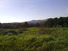 Scenery typical of the Danville area in mid-October. Field and Hills of Danville, Vermont.jpg