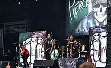 Pierce the Veil performing at Rock am Ring in Nurburg, Germany, 2013 File-13-06-08 RaR Pierce the Veil 01.jpg