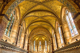 Interior of the restored chapel in September 2015 Fitzrovia Chapel interior 08.jpg