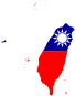 Flag-map of the Republic of China (de-facto).svg