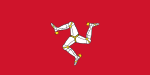 Vlag van Isle of Man / Ellan Vannin