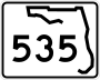 State Road 535 and County Road 535 marker