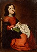 Zurbarán, La Vierge enfant, 1560.