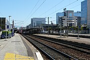 La gare de Grenoble depuis le quai A