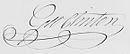 La signature de George Clinton