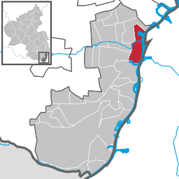 Läget för Germersheim i Landkreis Germersheim