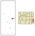 Thumbnail for File:Goshen County Wyoming Incorporated and Unincorporated areas Torrington Highlighted 5677530.svg