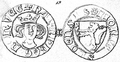 Монета с изображением Хакона V Святого и его герба
