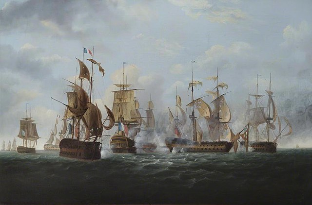HMS Alexander . . . Shortly before Striking Her Colours to the French Squadron, 6 November 1794, William Shayer