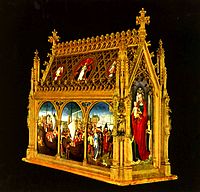 『聖女ウルスラの聖遺物箱』(Shrine of St. Ursula), 1489年, ベルギーブルッヘSint-Janshospitaalのメムリンク美術館