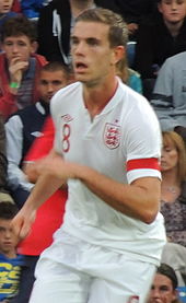 Henderson playing for England U21s in 2012