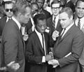 Heston Baldwin Brando Civil Rights March 1963 (cropped1).jpg