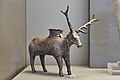 Hittite vessel in the shape of a deer, 16th cent. B.C. National Archaeological Museum, Athens, Greece.