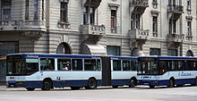 Lasta buses on suburban lines departing from Lasta Bus Station. IK-201 Lasta Beograd1.jpg