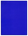 Monochromie im engeren Sinn (Einfarbigkeit): Yves Klein: IKB 191.