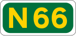 N66 road щит}} 