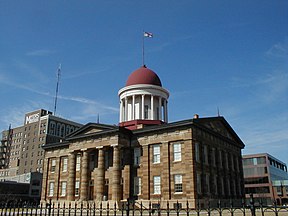 Het Old State Capitol ("Lincoln's Capitol") in Springfield