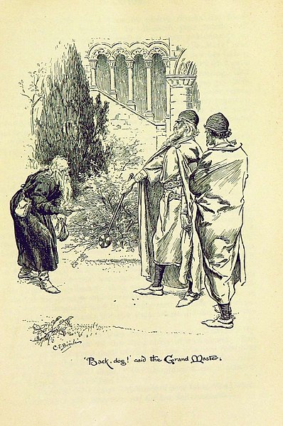 File:Illustration by C E Brock for Ivanhoe - opposite page330.jpg