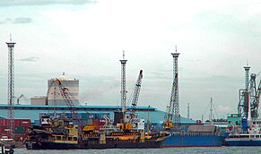 Port of Iloilo, third busiest port in the Philippines by number of ships. Iloilo International Port.jpg